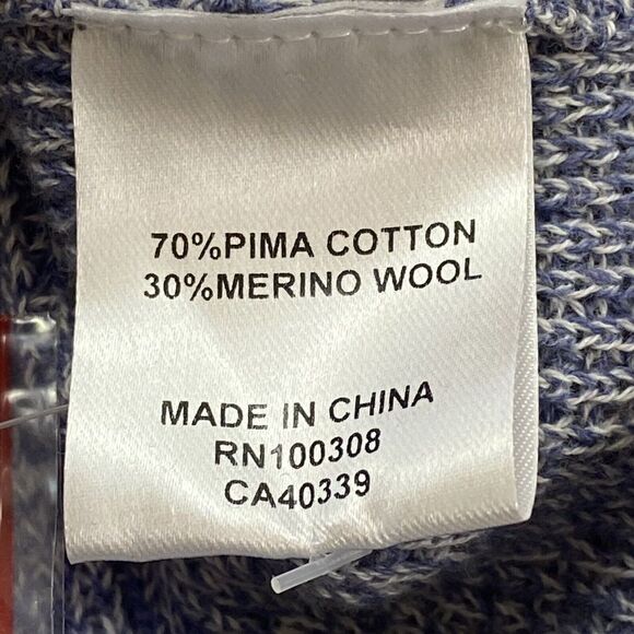 Peter Millar Heathered Blue Zip-Up Sweater - Picture 10 of 15